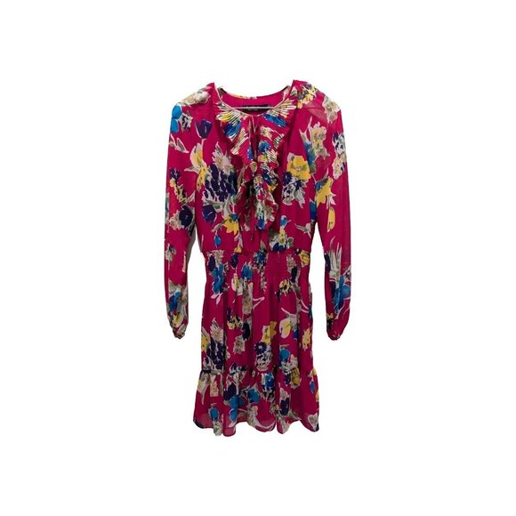 Lauren Ralph Lauren Dresses & Skirts - Lauren Ralph Lauren Georgette Dress Women's Size 6 Pink Floral Long Sleeve